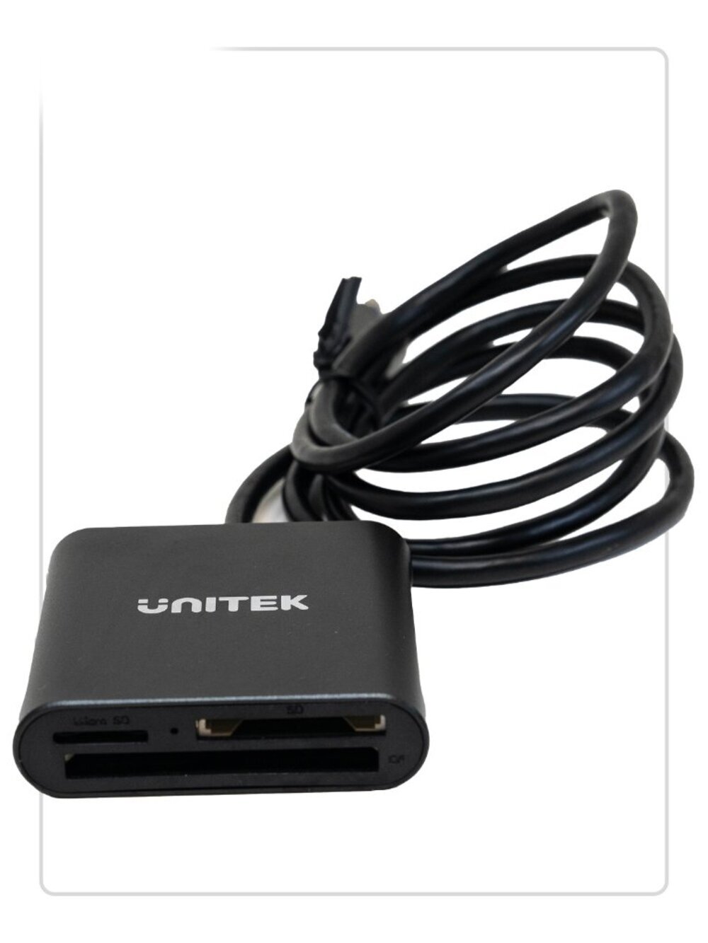 Unitek Aluminum 3-Slot USB 3.0 Card Reader SD, Micro SD, CompactFlash